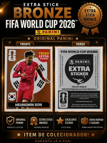 Figurinha Panini Copa do Mundo FIFA 2026 Extra Sticker Bronze Son Heung-min Original