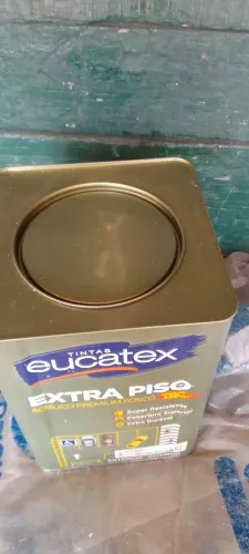 Tinta de piso eucatex cor azul nova sobra da obra