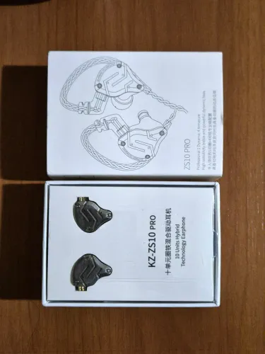 Fone In-Ear KZ ZS10 Pro Original + Cabo Upgrade Novo + BRINDE