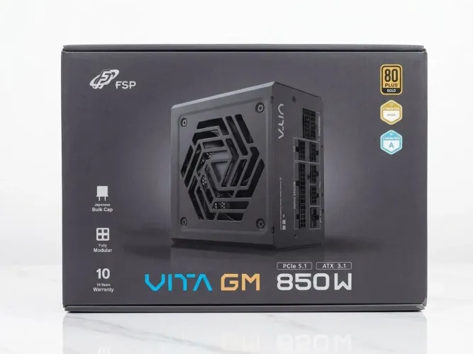 Fonte FSP Vita GM 850W Full Modular 80 Plus Gold ATX 3.1 PCIe 5.1 Cybenetics Gold Gamer PC
