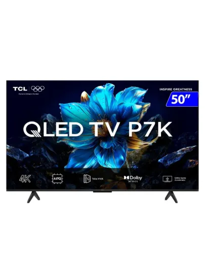 SMART TV TCL QLED 50" 4K WI-FI ANDROID Comando de voz 50P7K