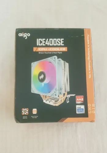 Aigo Cpu Cooler Gamer Rgb Ice 400 se ( compativel AMD e INTEL )