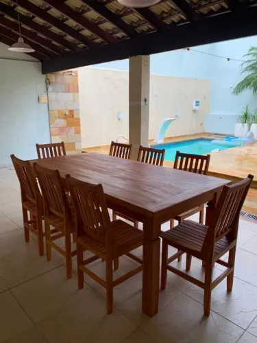 Mesa de Demolição com 8 cadeiras 2.00x1.00 (Peroba Rosa)