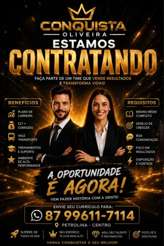 Vaga para vendedor interno!!