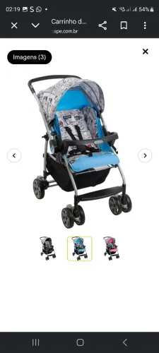 Carrinho de bebê burigotto dobrável