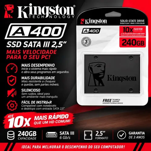 SSD Kingston A400 de 240GB