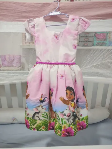 Vestido Moana baby 1 ano