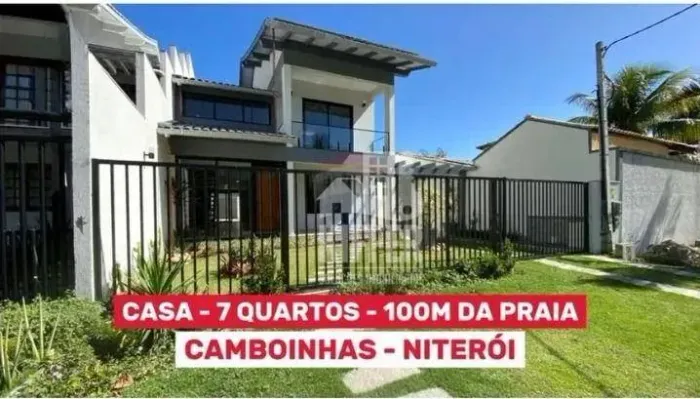 Casa com 7 dormitórios à venda, 395 m² por R$ 3.100.000,00 - Camboinhas - Niterói/RJ