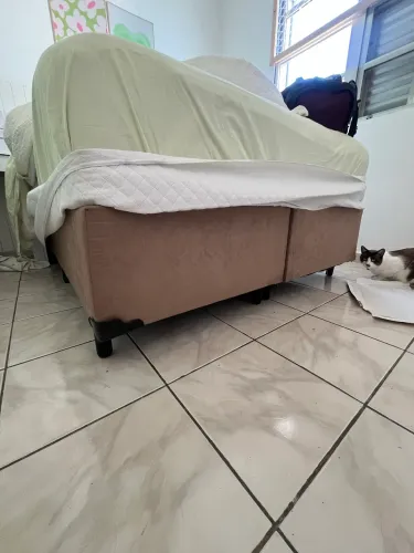 Base cama box casal padrão bipartida