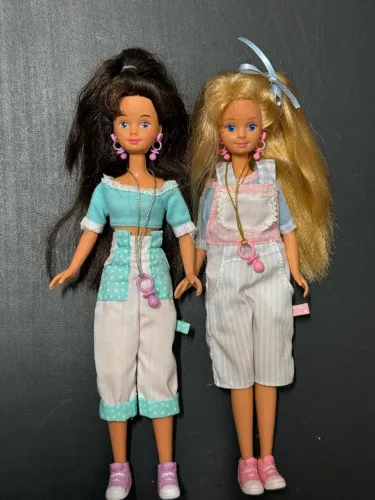 Skipper e Courtney Cool Crimp 1993 Mattel - Dupla Vintage Rara