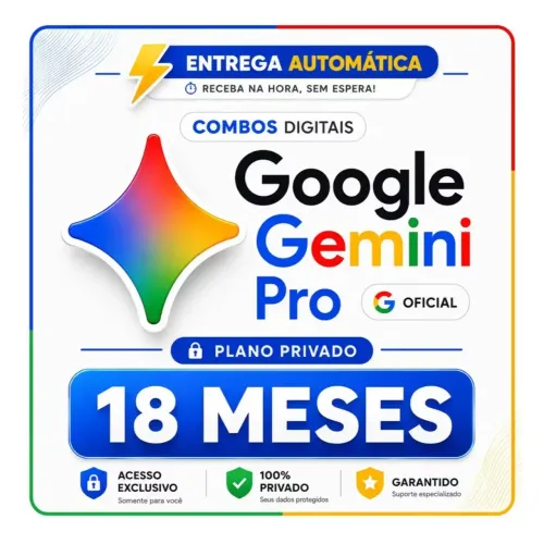 18 meses gemini pro +5TB DE ARMAZENAMENTO 