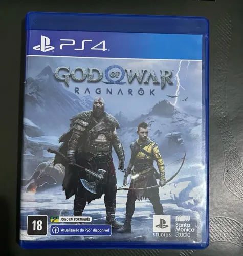 Jogo God of War Ragnarök PS4 - Mídia Física (Com Atualização PS5)