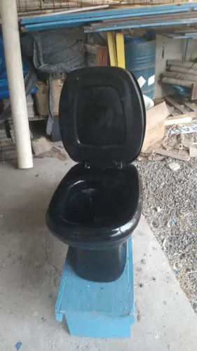 Vaso sanitário preto