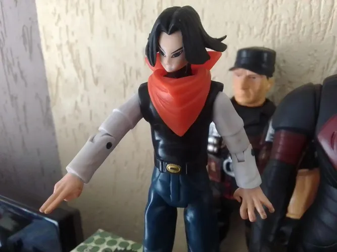 Boneco Dragon Ball Z Andróide Número 17 Colecionável Geek