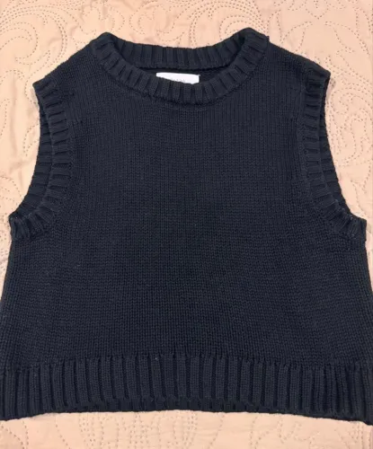 Top de Tricô Preto Zera