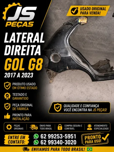 Lateral direita Gol g8 # já está cortada # JS peças 