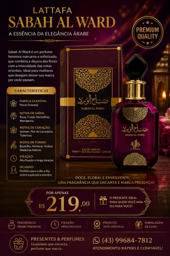 Perfume árabe sabah al ward