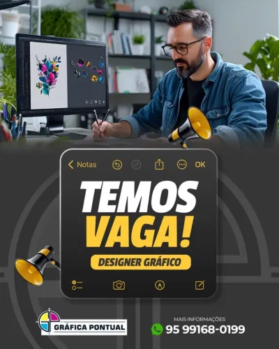 Contrata-se Desing Gráfico