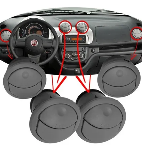 Jogo Difusor Ar Fiat Uno Vivace 2010 à 2014