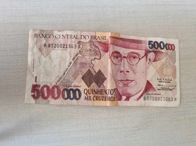 Cédula 500 mil Cruzeiros (500000)