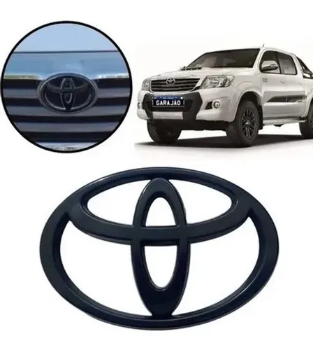 Emblema Preto Grade Radiador Hilux 2005 2006 A 2014 2015