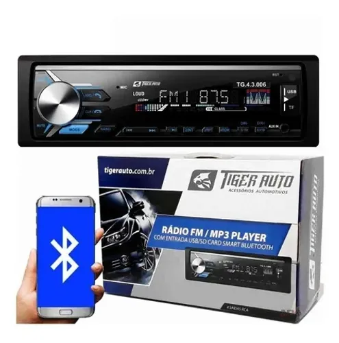 Rádio C/ USB / MP3 / Sd Bt - Tiger Auto - T403010