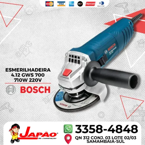 Esmerilhadeira GWS 700 Bosch 710W Oferta Por Tempo Limitado