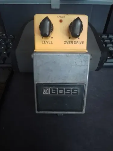 Pedal Boss OD-1 made in japan black label anos 80 - raridade!