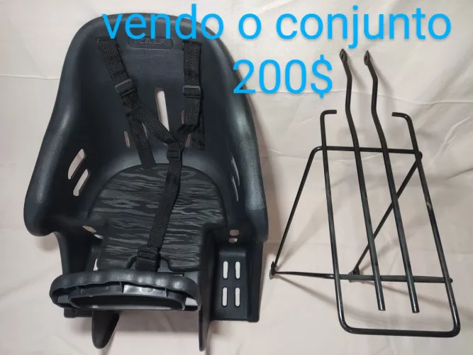 Assento infantil para bicicleta + bagageiro