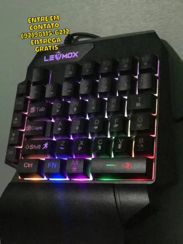 Teclado Gamer de Uma Mão Com Apoio de Punho- Entregas 9h as 22h