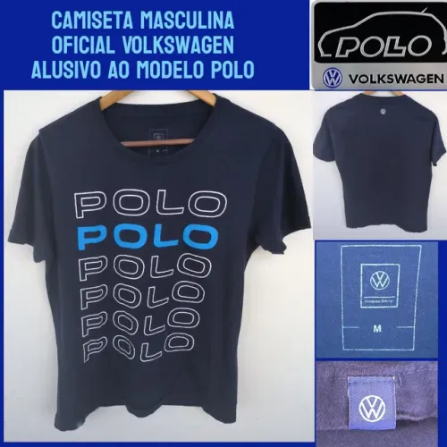 Camiseta masculina marca Volkswagen oficial alusiva só modelo polo tamanho M