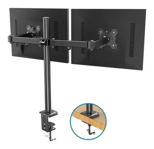 Suporte Para 2 Monitores de 15 a 27 Polegadas Articulado de Mesa BMG-29