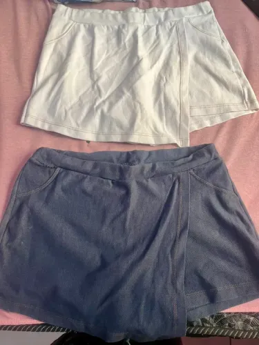 Kit 2 Shorts saia Feminino