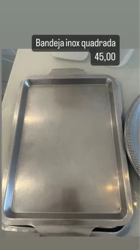 Bandeja Inox Quadrada