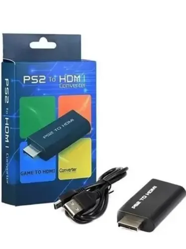 Adaptador Conversor Ps2 HDMI Audio Vídeo Av Para Cabo Hdmi