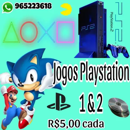 Jogos de Playstation 1 e Playstation 2
