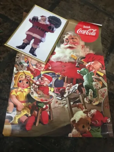 Coca-Cola - Quadro e Poster Vintage Papai Noel 