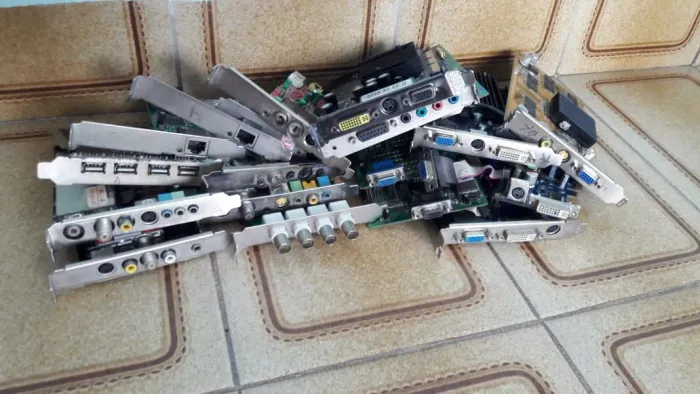 Placas. Áudio vídeo e rede.(30 reais)
