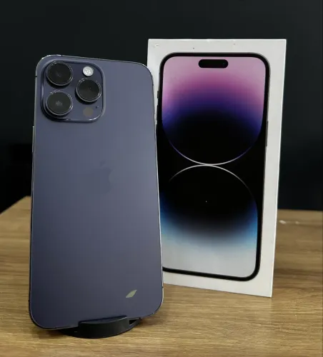 iPhone 14 Pro Max 128gb roxo semi novo em excelente estado!