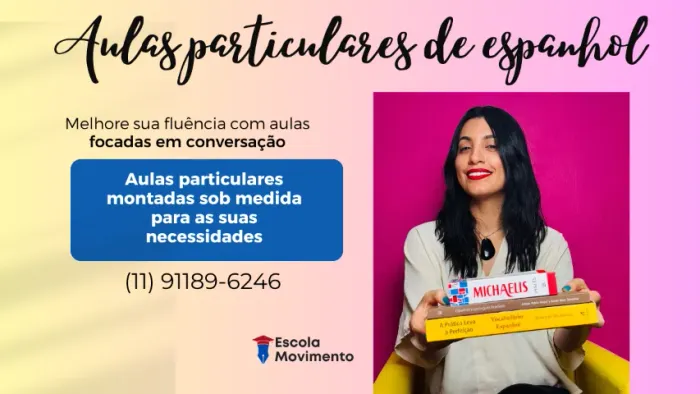 Aulas de espanhol online particulares