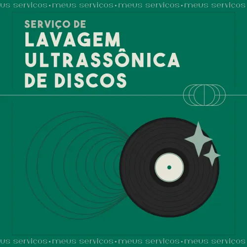 Limpeza profissional de discos de vinil com máquina ultrassônica