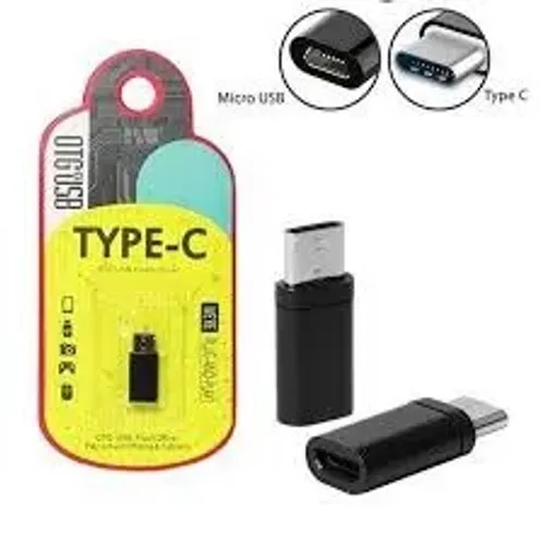 Adaptador OTG Tipo C Para V8 Conversor asia home e OTG V8 Para Tipo C