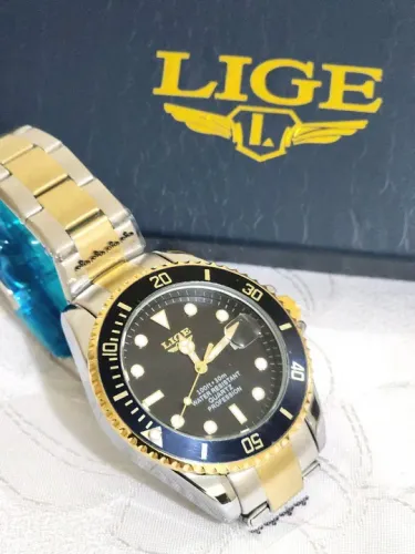 Relógio LIGE Masculino - 100m Water Resistant - Novo