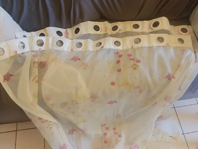 Cortina corujinha infantil 