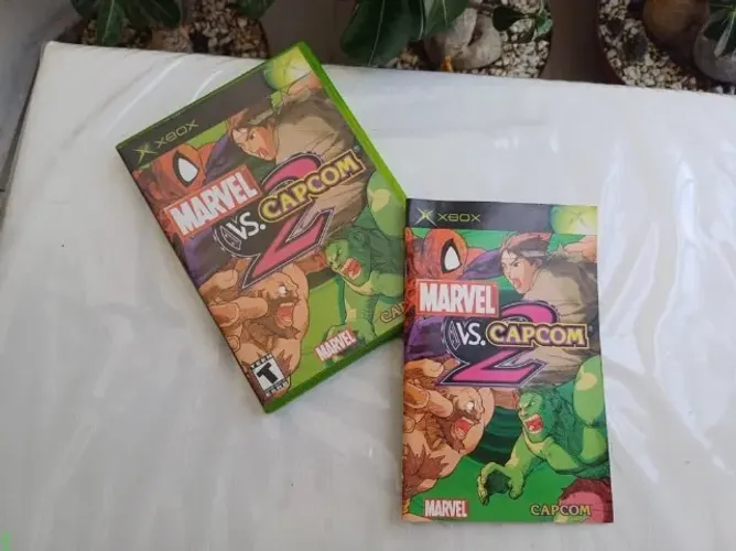 Jogo Marvel Vs. Capcom 2 Xbox/360 Cib Impecável Super Raro