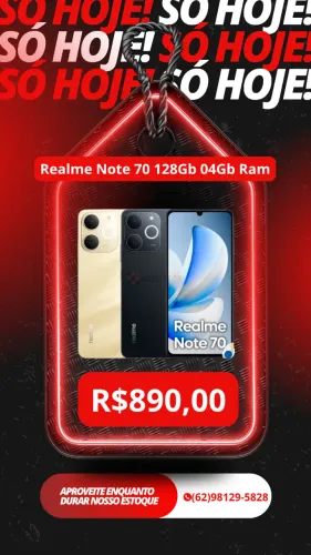 Smartphone Note70 Novo Lançamento 2025 128GB e 4GB Lacrado Versao Global Entregamos Gratis