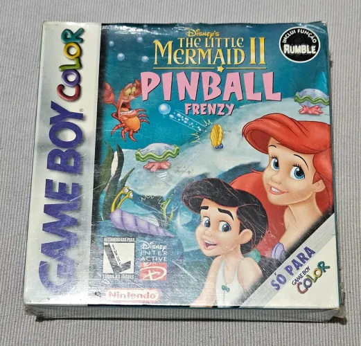 Jogo game boy color gbc the little mermaid II pinball lacrado ler descrição