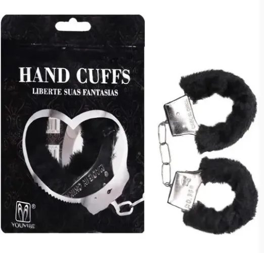 Algemas de Metal com Pelúcia - Hand Cuffs