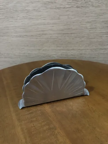 Porta guardanapo em aço inoxidável