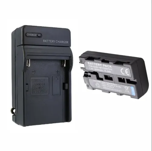 Bateria Np F550 Iluminador Led/monitor + Carregador Np F550